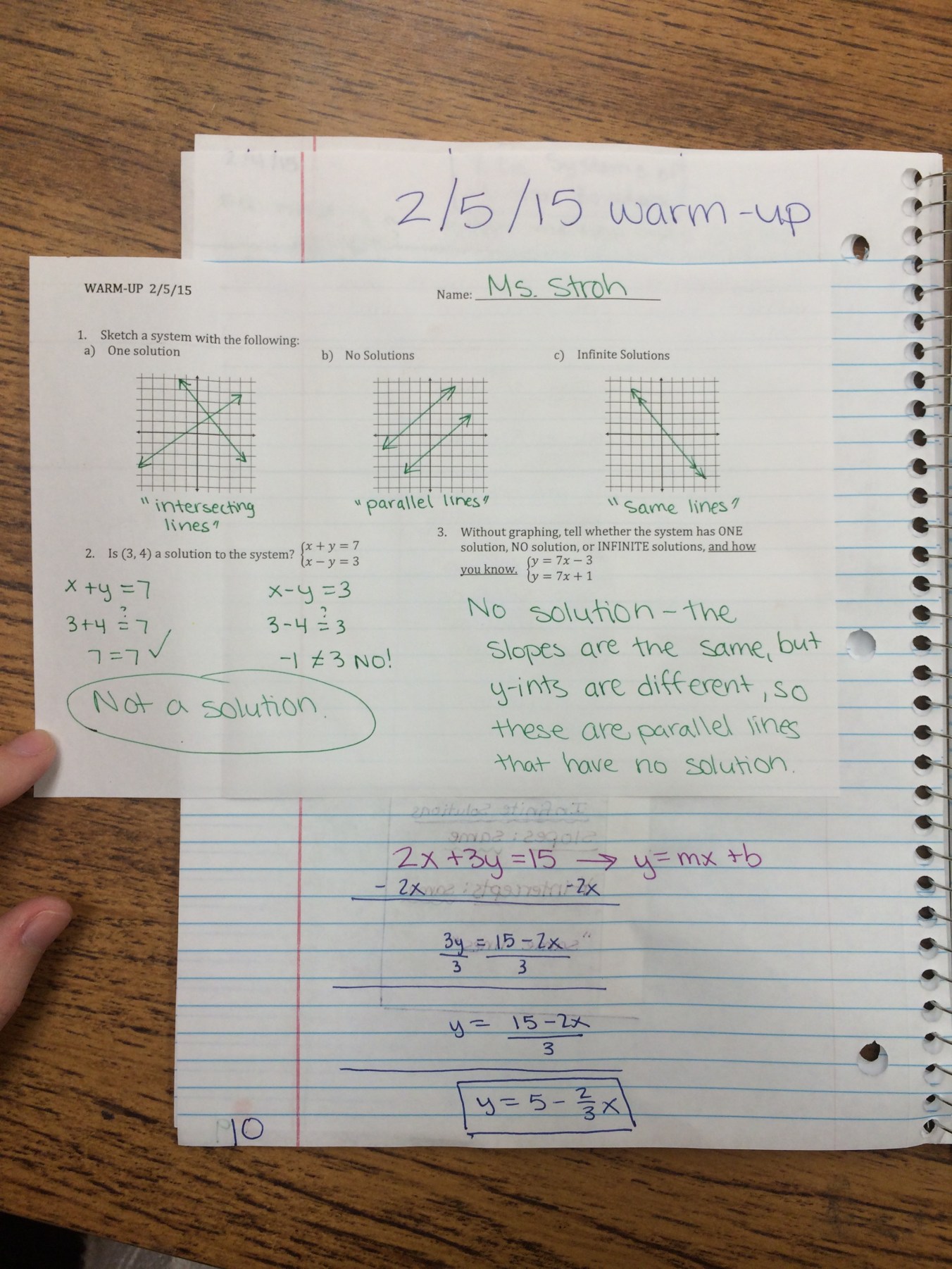 Systems of Linear Equations and Inequalities Unit Interactive Notebook ...