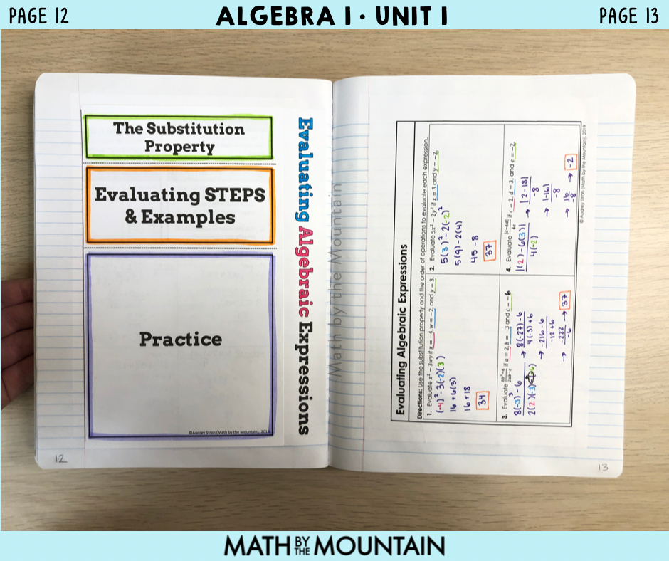 homework #1 unit 5 lesson 1 (algebra 1)