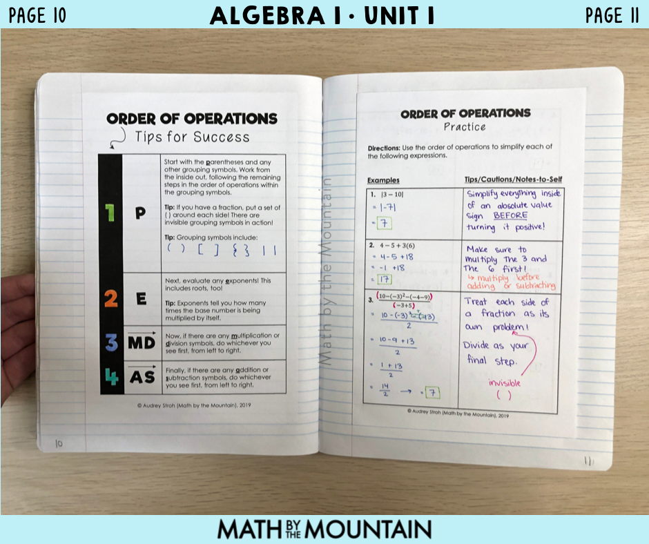 unit 1 algebra basics homework 11